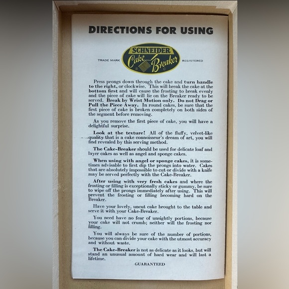 VTG Bakelite Cake Breaker w Green Marble Swirl Handle EUC - Picture 10 of 11